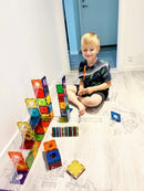 Connetix - Magnetisk Kuglebane - Regnbuefarver - 92 dele.