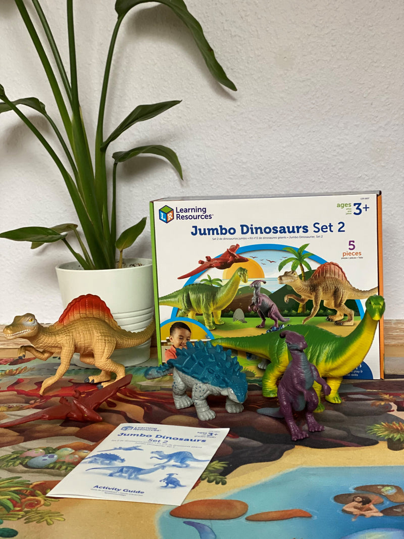 Jumbo Dyresæt: 5 stk Dinosaur - Sæt