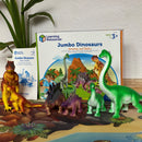 Jumbo Dyresæt: Dinosaur Mødre & Unger - 6 stk - Fra 3 år.