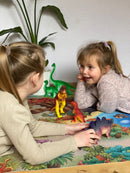 Jumbo Dyresæt: Dinosaur Mødre & Unger - 6 stk - Fra 3 år.