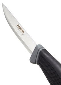Kniv m. etui - knivblad L: 100 mm.