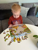 Puslespil i pap - 65 brikker Savanne