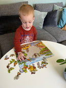 Puslespil i pap - 65 brikker Savanne