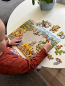 Puslespil i pap - 65 brikker Savanne