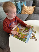 Puslespil i pap - 65 brikker Savanne