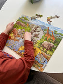 Puslespil i pap - 65 brikker Savanne