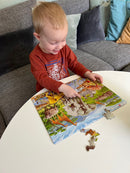 Puslespil i pap - 65 brikker Savanne