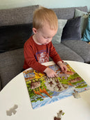 Puslespil i pap - 65 brikker Savanne