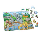Puslespil i pap - 65 brikker Savanne - Billede 1
