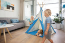 BS Toys Indianer Tipi - Blå/Hvid - Fra 3-5 år. - Billede 1