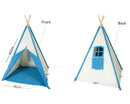BS Toys Indianer Tipi - Blå/Hvid - Fra 3-5 år. - Billede 1