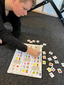 Lande/Flag Memo Puslespil i pap fra Larsen - 27 brikker.