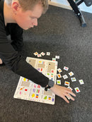 Lande/Flag Memo Puslespil i pap fra Larsen - 27 brikker.