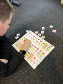 Lande/Flag Memo Puslespil i pap fra Larsen - 27 brikker.