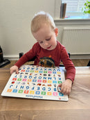 ABC Memo Puslespil i pap fra Larsen - 29 brikker.