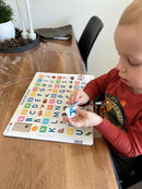 ABC Memo Puslespil i pap fra Larsen - 29 brikker.