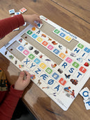 ABC Memo Puslespil i pap fra Larsen - 29 brikker.