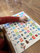 ABC Memo Puslespil i pap fra Larsen - 29 brikker.