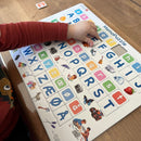 ABC Memo Puslespil i pap fra Larsen - 29 brikker.