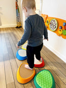 Tactile River Stones - Sæt med 5 taktile balancesten - Gonge - Fra 3 år.