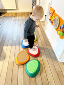 Tactile River Stones - Sæt med 5 taktile balancesten - Gonge - Fra 3 år.