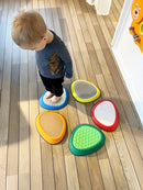 Tactile River Stones - Sæt med 5 taktile balancesten - Gonge - Fra 3 år.