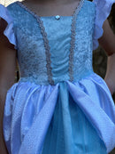 Udklædning - Prinsesse, lyseblå - 6-8 år.