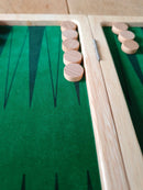 Backgammon i  træ - strategispil - GOKI - fra 7 år - Billede 1