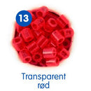 Hama Perler Midi 1000 stk Gennemsigtig Rød (207-13)