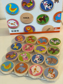 Vendespil m dyr i træ - Viga - Fra 3 år.