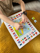 Puslespil i Pap fra Larsen - Skolesæt med 4 puslespil.