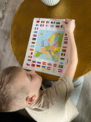 Pappuslespil Europa - 70 brikker