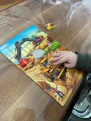 Puslespil i Pap fra Larsen - Gravemaskiner - 20 brikker.