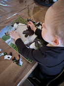 Puslespil i Pap fra Larsen - Panda - 33 brikker.