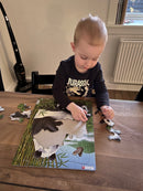 Puslespil i Pap fra Larsen - Panda - 33 brikker.