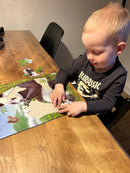 Puslespil i Pap fra Larsen - Panda - 33 brikker.