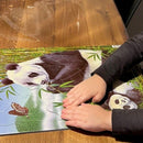 Puslespil i Pap fra Larsen - Panda - 33 brikker.