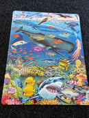 Puslespil i Pap - Fisk - 66 brikker.