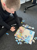 Puslespil i Pap - Fisk - 66 brikker.