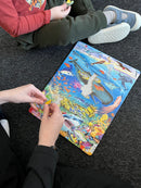 Puslespil i Pap - Fisk - 66 brikker.