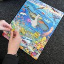 Puslespil i Pap - Fisk - 66 brikker.