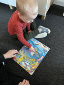 Puslespil i Pap - Fisk - 66 brikker.