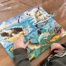 Puslespil i Pap fra Larsen - Arktiske Dyr - 75 brikker.