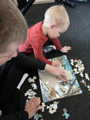 Puslespil i Pap fra Larsen - Sibiriske Dyr - 66 brikker.