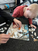 Puslespil i Pap fra Larsen - Sibiriske Dyr - 66 brikker.