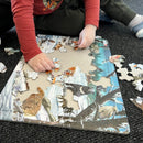 Puslespil i Pap fra Larsen - Sibiriske Dyr - 66 brikker.