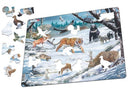 Puslespil i Pap fra Larsen - Sibiriske Dyr - 66 brikker. - Billede 1