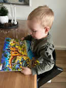 Puslespil i Pap fra Larsen - T-Rex dinosaur - 57 brikker.