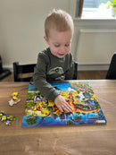 Puslespil i Pap fra Larsen - T-Rex dinosaur - 57 brikker.