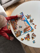 Puslespil i Pap fra Larsen - Vikinger - 65 brikker.